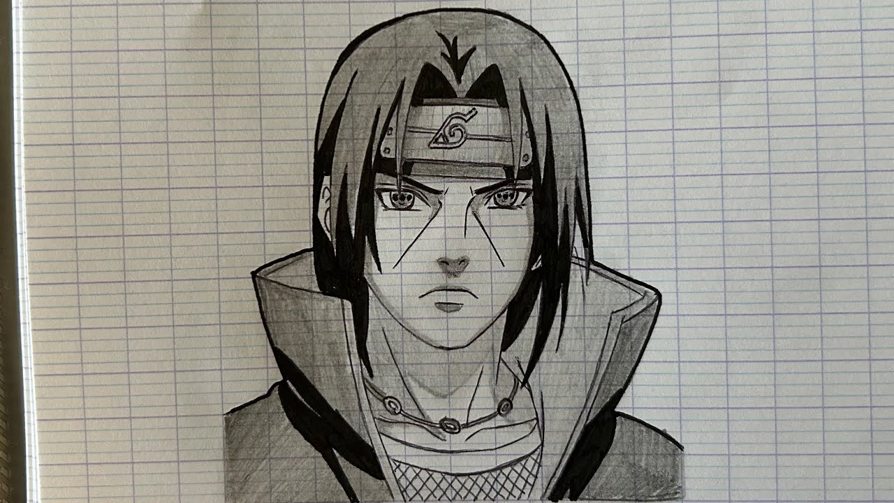 Dessiner Itachi Uchiwa de Naruto Shippûden