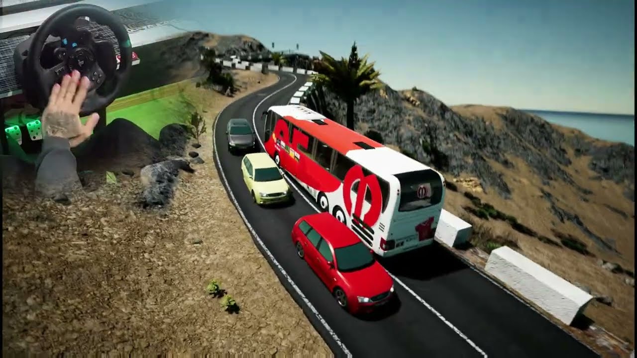 PS5 Tourist Bus Simulator no volante G29