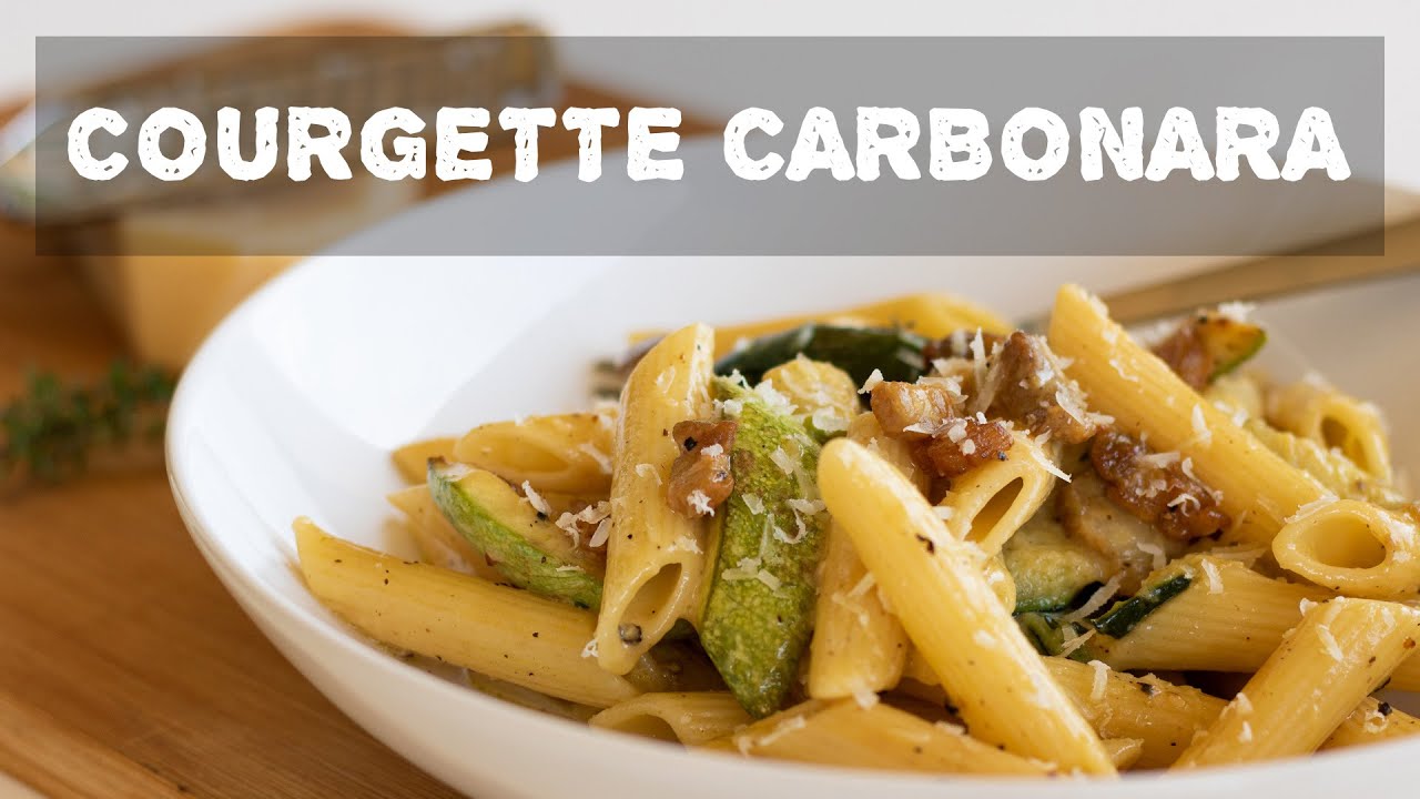 Quick & Easy Courgette Carbonara