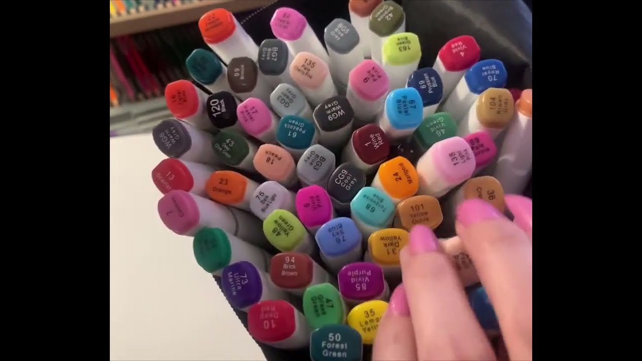 ASMR Relaxing Colouring with Markers 🥰