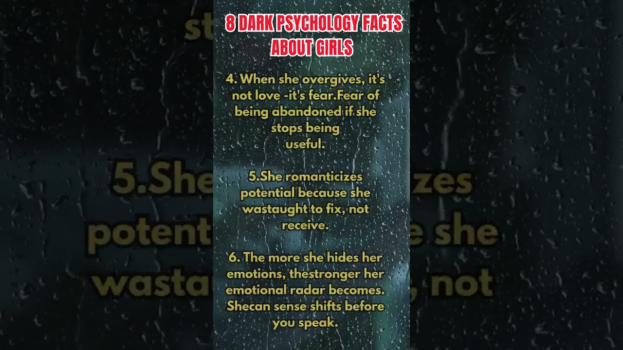 Dark Psychology Facts About Girls