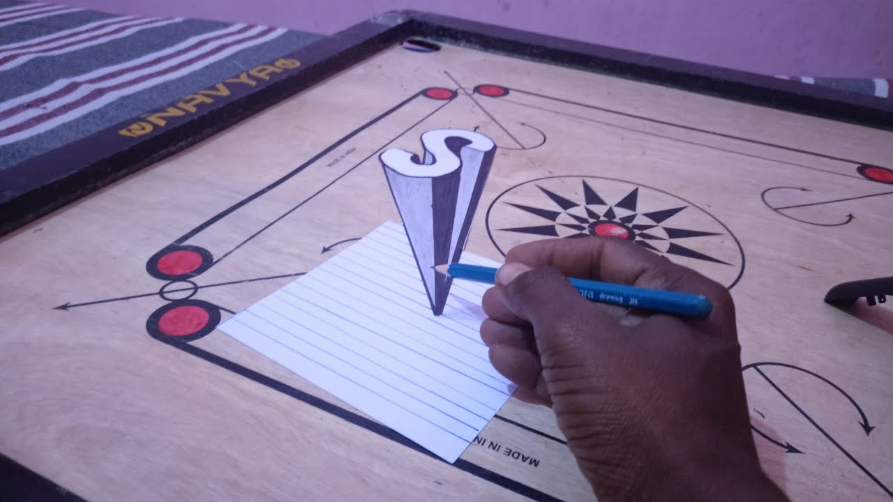 3DART (S) word 3D drawing on paper tutorial#gkmpl #trending#Gkmpl #Gkmpl3D 