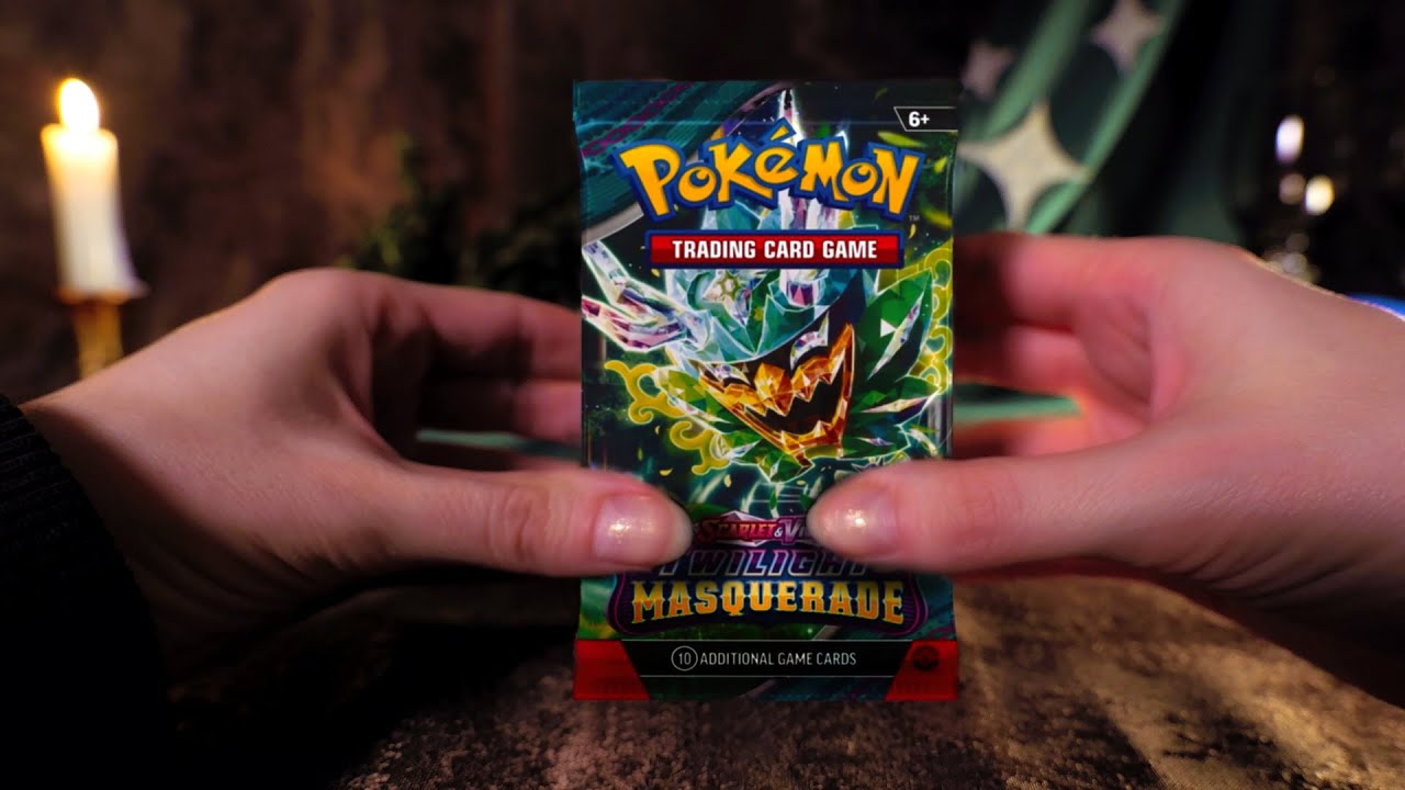 Pokemon Twilight Masquerade Opening ★ ASMR Cards Sounds / Crinkles / Soft Spoken