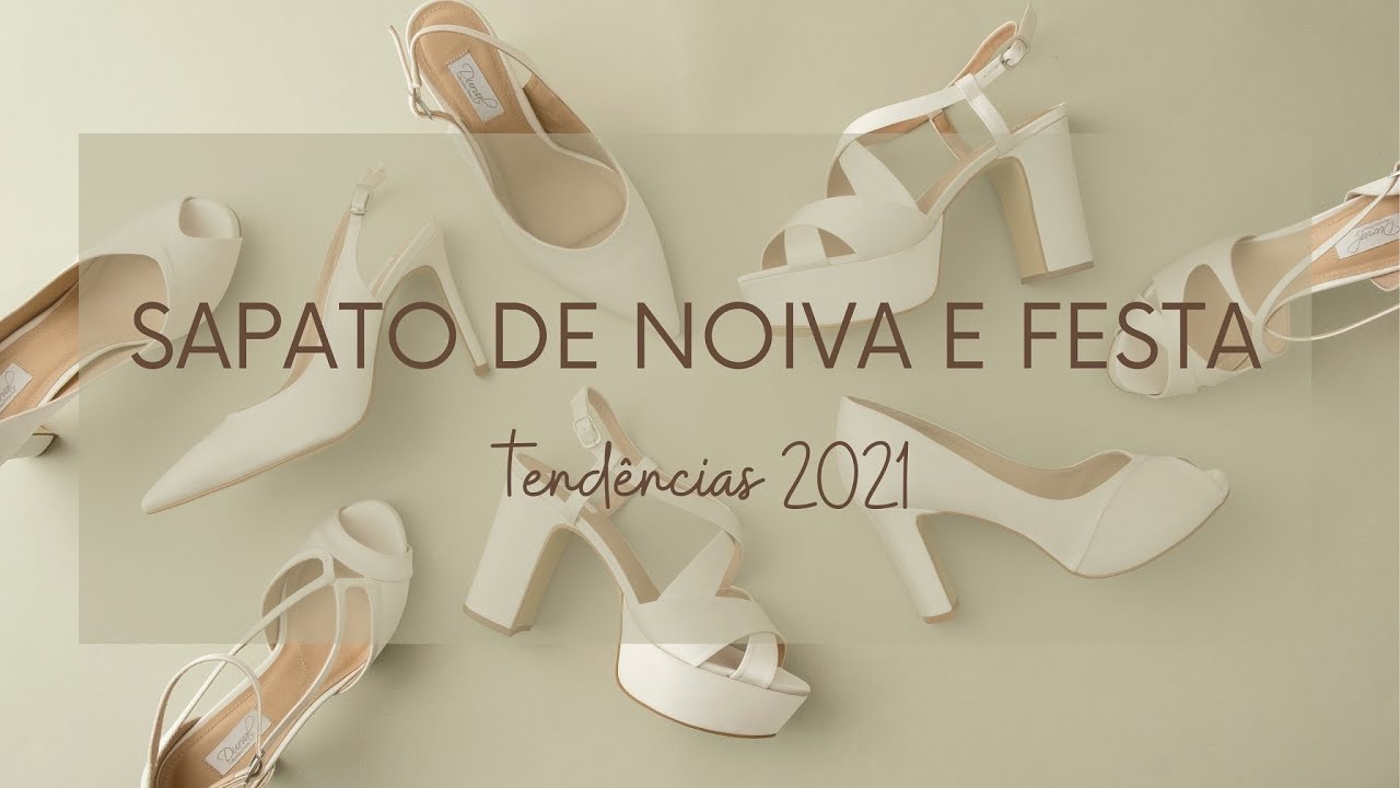Tendência de 2021 para Sapatos de Noiva e Festa.