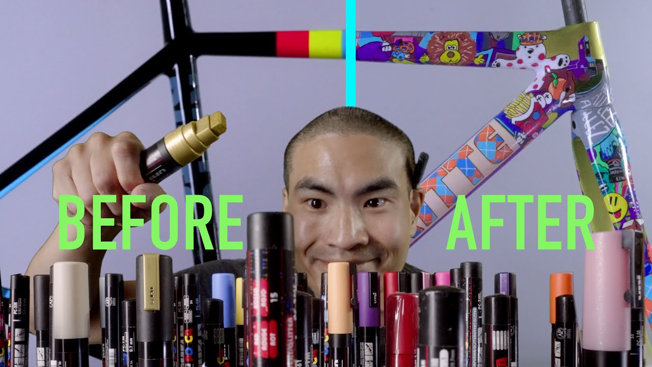 How to Paint a Bike with POSCA Pens [SATISFYING Custom DIY Video]