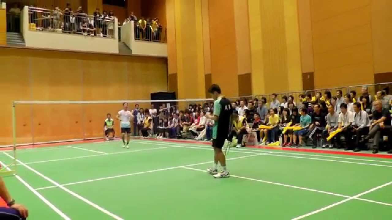 ﾊﾞﾄﾞﾐﾝﾄﾝ 埼玉県(渡邉航貴)vs 和歌山県(山田真也)-1G 和歌山国体 少年男子 1回戦 2015.10.3