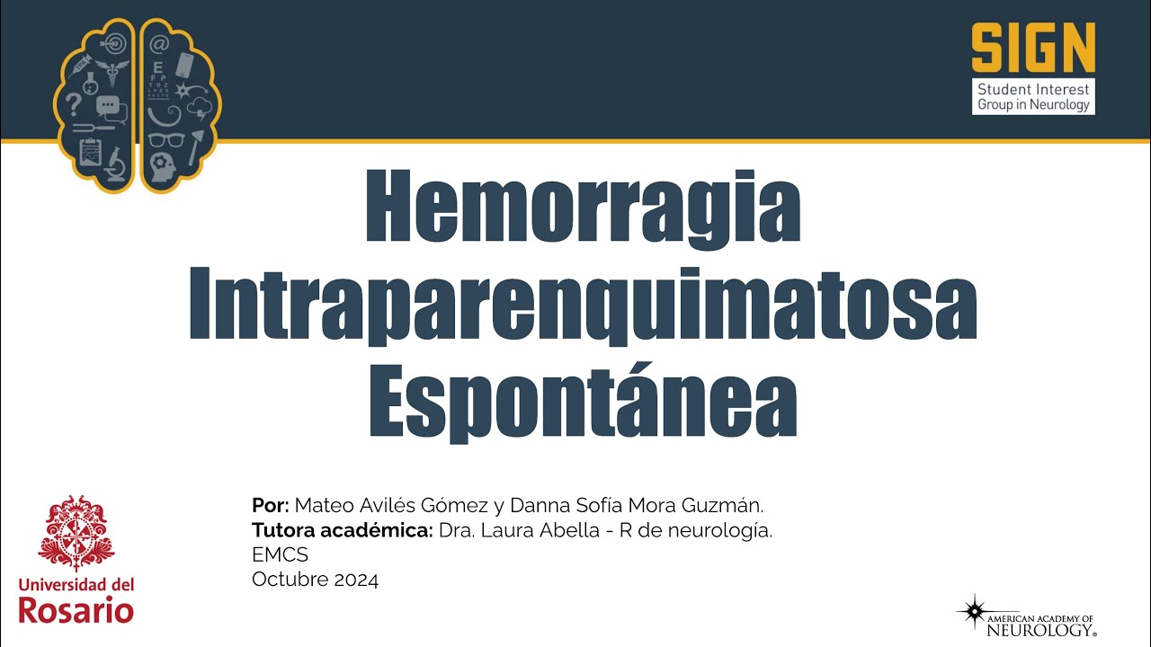 Hemorragia intraparenquimatosa espontánea