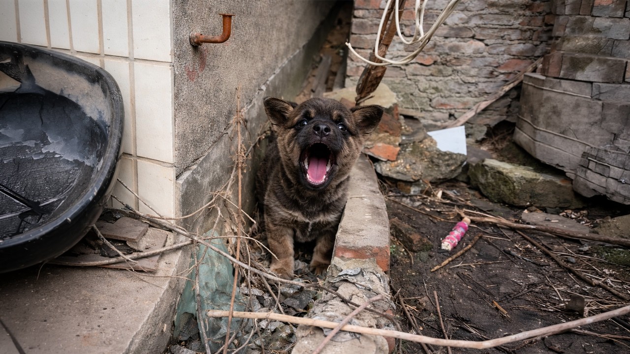 5 dniach w końcu udało mi się zabrać bezdomnego szczeniaka do domu &mdash; ale on chciał się tylko schować