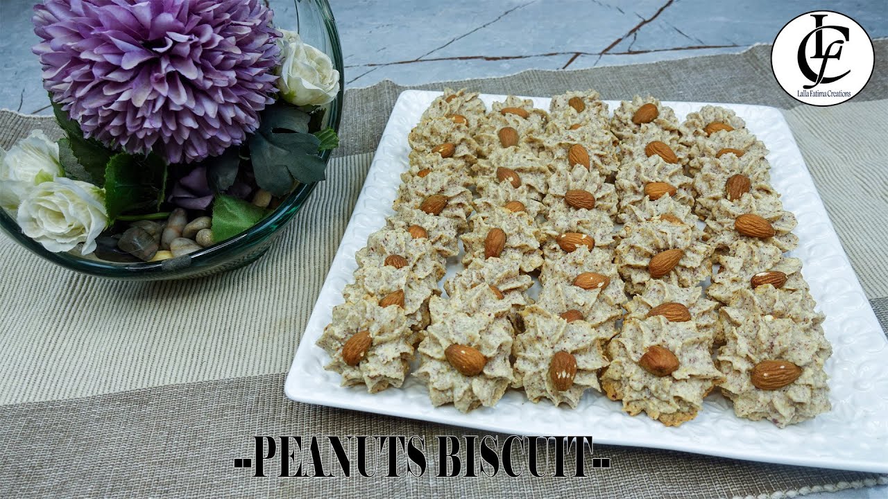 حلوة  البوق المعلكة بكاوكاو سهلة وتتوجد بالزربة/ raw peanuts biscuits