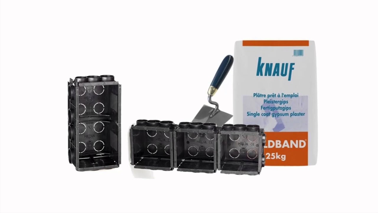 Dobbit : inbouwdoosje zelf uitslijpen Zelfbouw elektriciteit met Easykit slimme zelfbouwpakketten.
