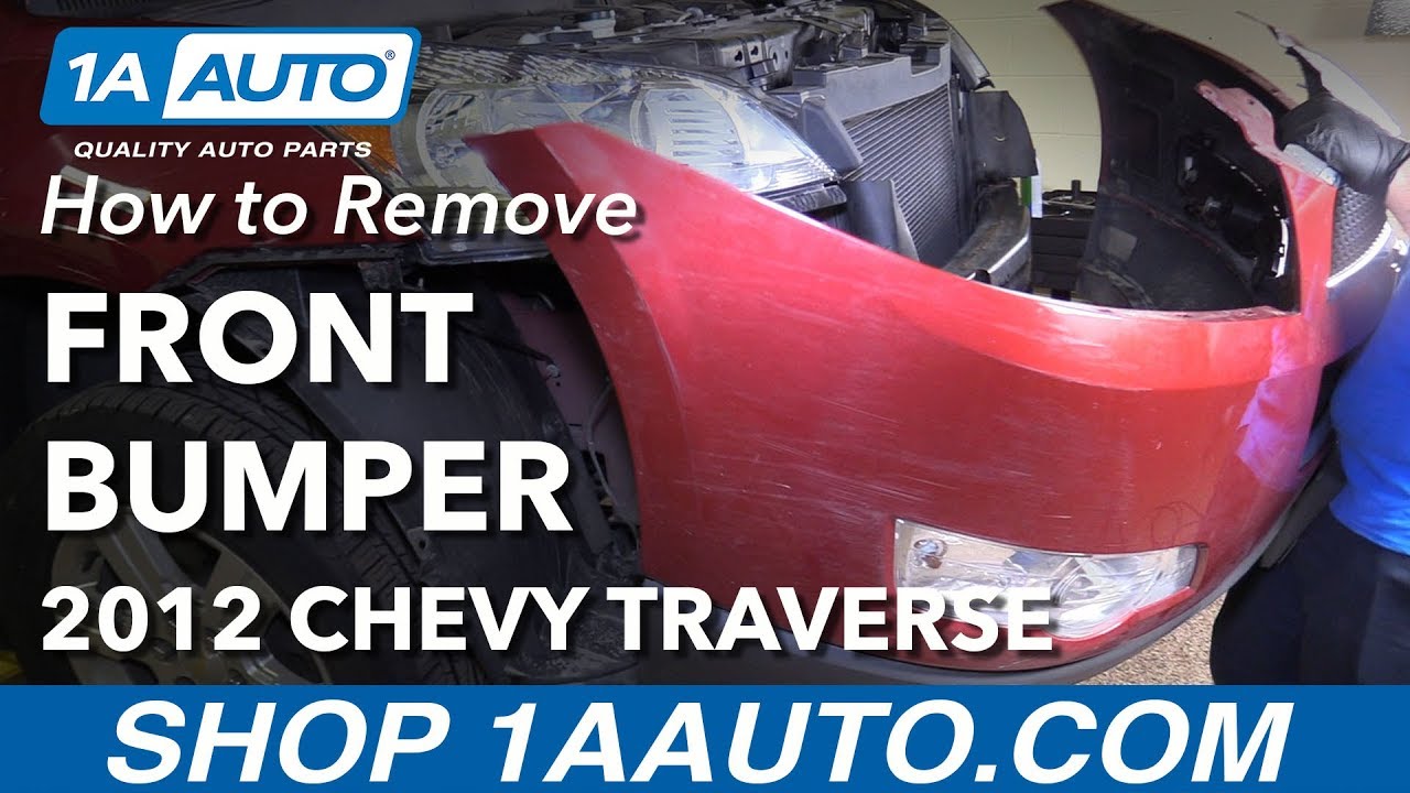 Как снять передний бампер Chevy Traverse 09-17