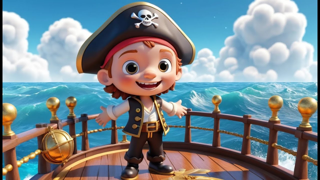Roblox Tiny Pirate Fell Off the Treasure Ship | Kids Songs & Nursery Rhymes