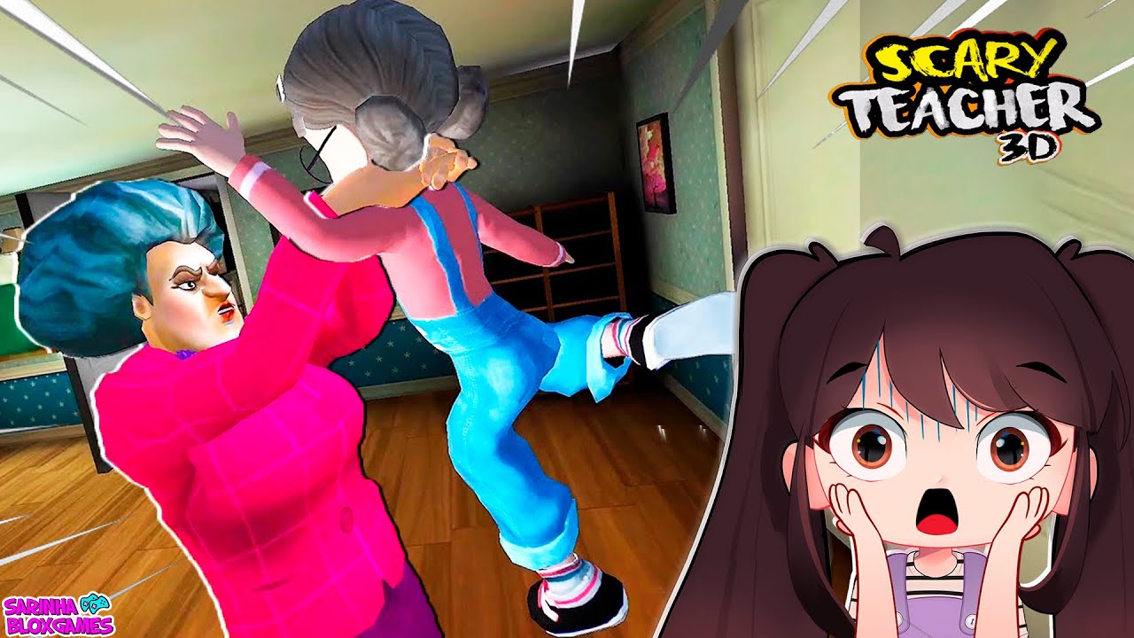 A PROFESSORA DO MAL PEGOU A SARINHA!! Scary Teacher