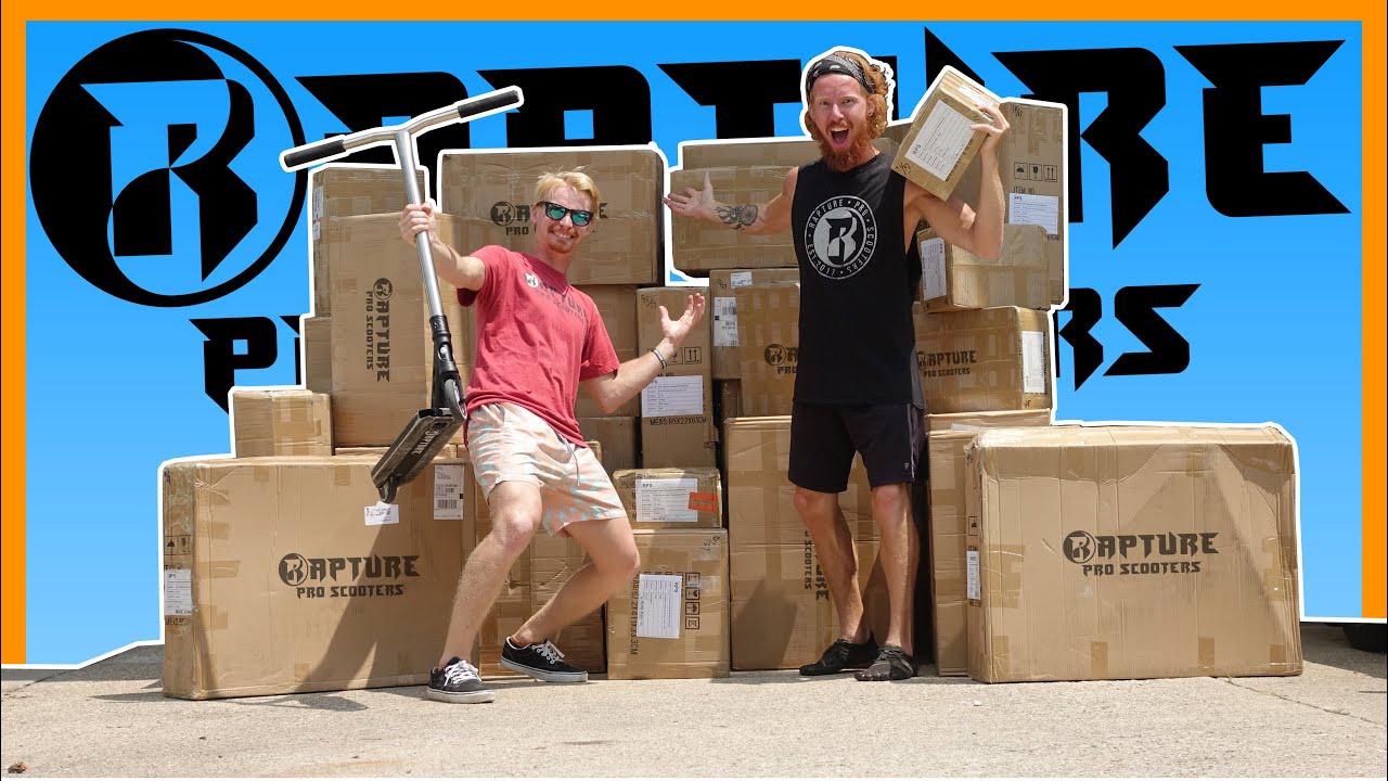 *UNBOXING* HUGE RAPTURE PRO SCOOTER BOXES