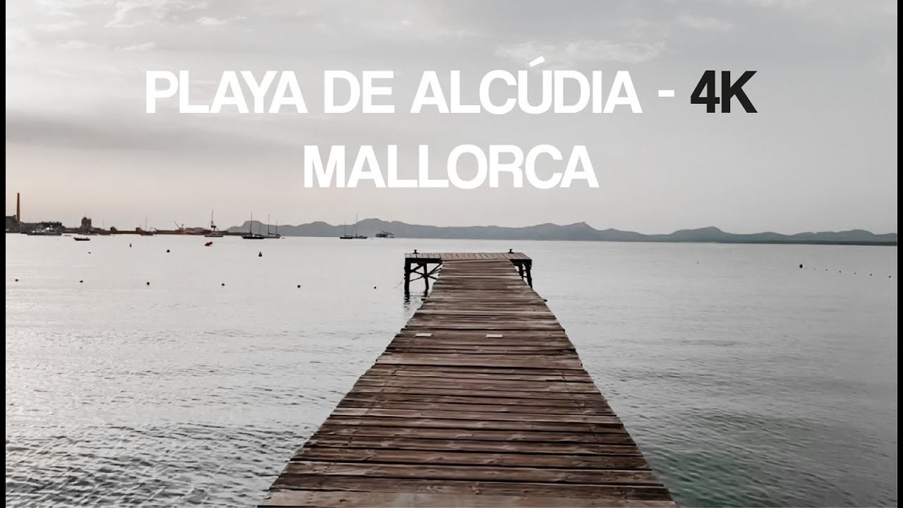 PLAYA DE ALCUDIA - WALKING TOUR- MALLORCA 4K