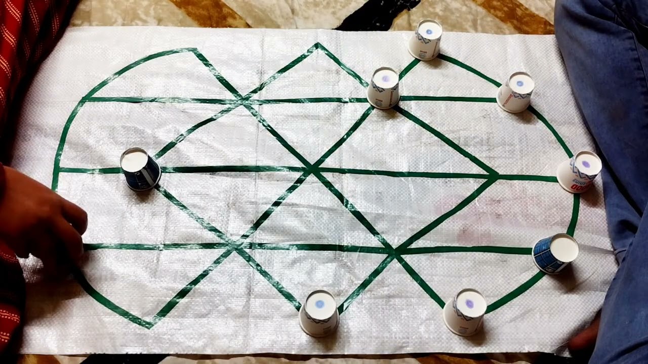 Bead 16gameplay how to play sholo guti game AR mallick 2players mind set #game #viral #video 😂🤣