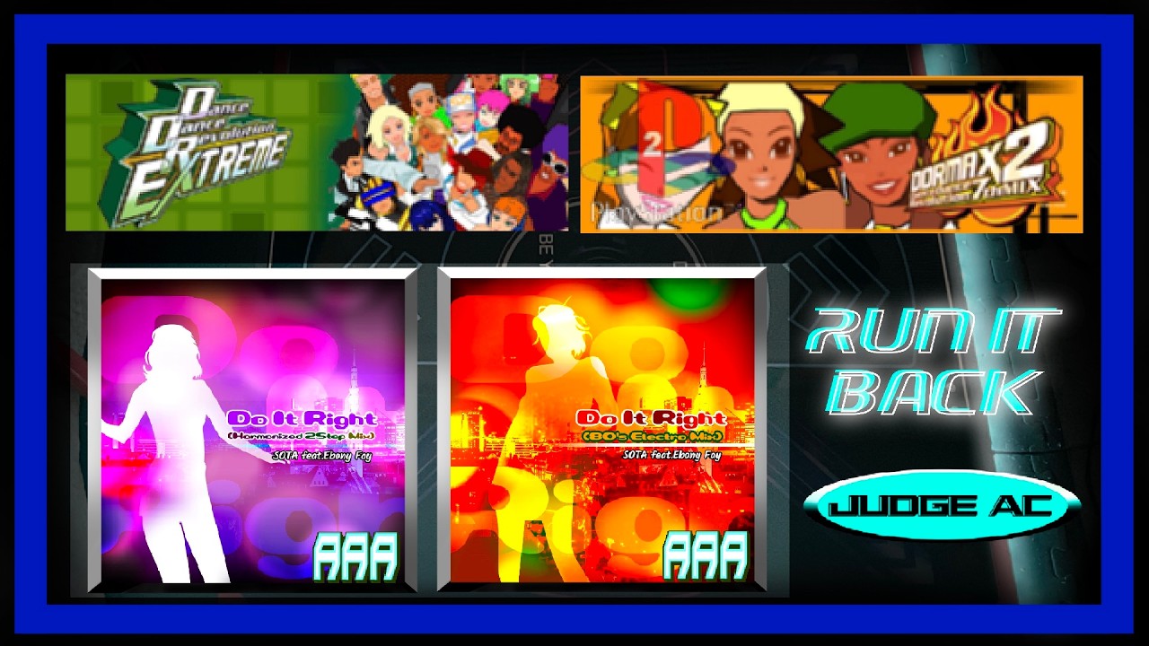 DDR VARIOUS revisited.  DO IT RIGHT REMIXES REVISIT.  ESP and CSP PFC Arcade Timing