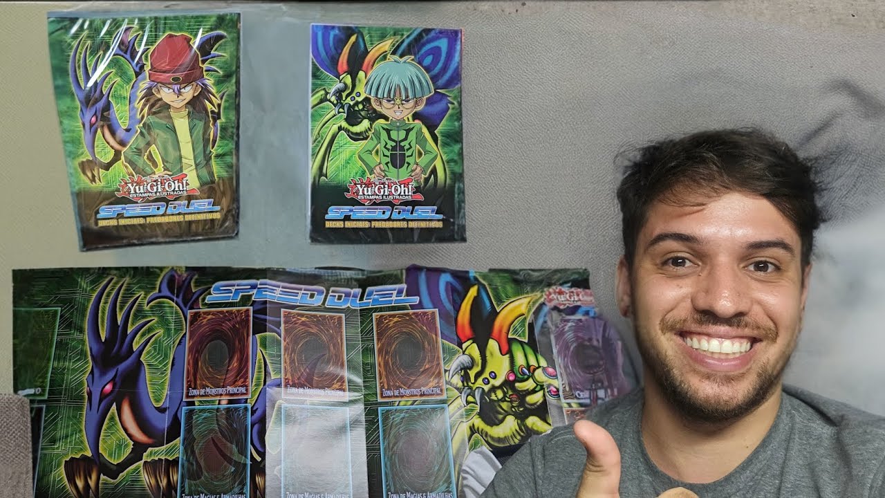 DECKS DO WEEVIL E DO REX [UNBOXING] Deck inicial de speed duel: Predadores Definitivos