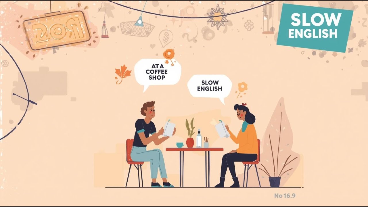 Coffee Shop Conversation | Slow English (A1–A2) | Shadowing Practice