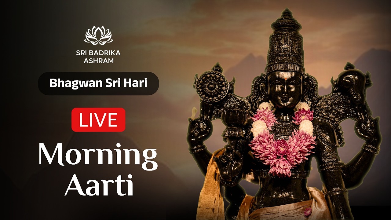 Sri Hari Aarti | Morning LIVE | 08 March 2026 | Sri Badrika Ashram