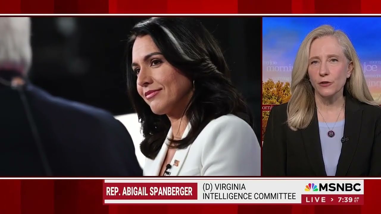 MSNBC: Spanberger on Gabbard Nomination as DNI, 