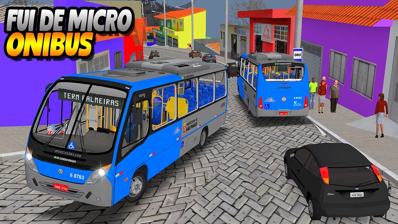 FUI DE MICRO ÔNIBUS NA LINHA DA ROTATORIA ESTRANHA - OMSI 2