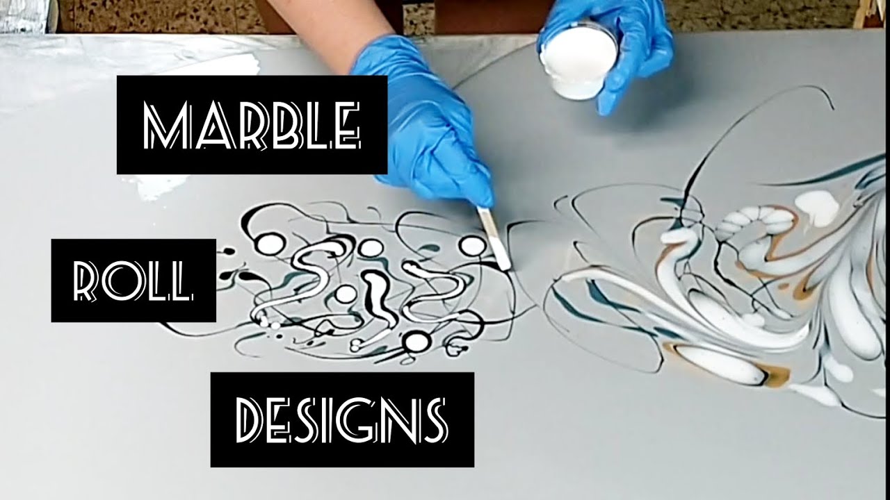 16 - Marble Roll Technique with Ghosty Cloud Paint Creates Delicate Designs