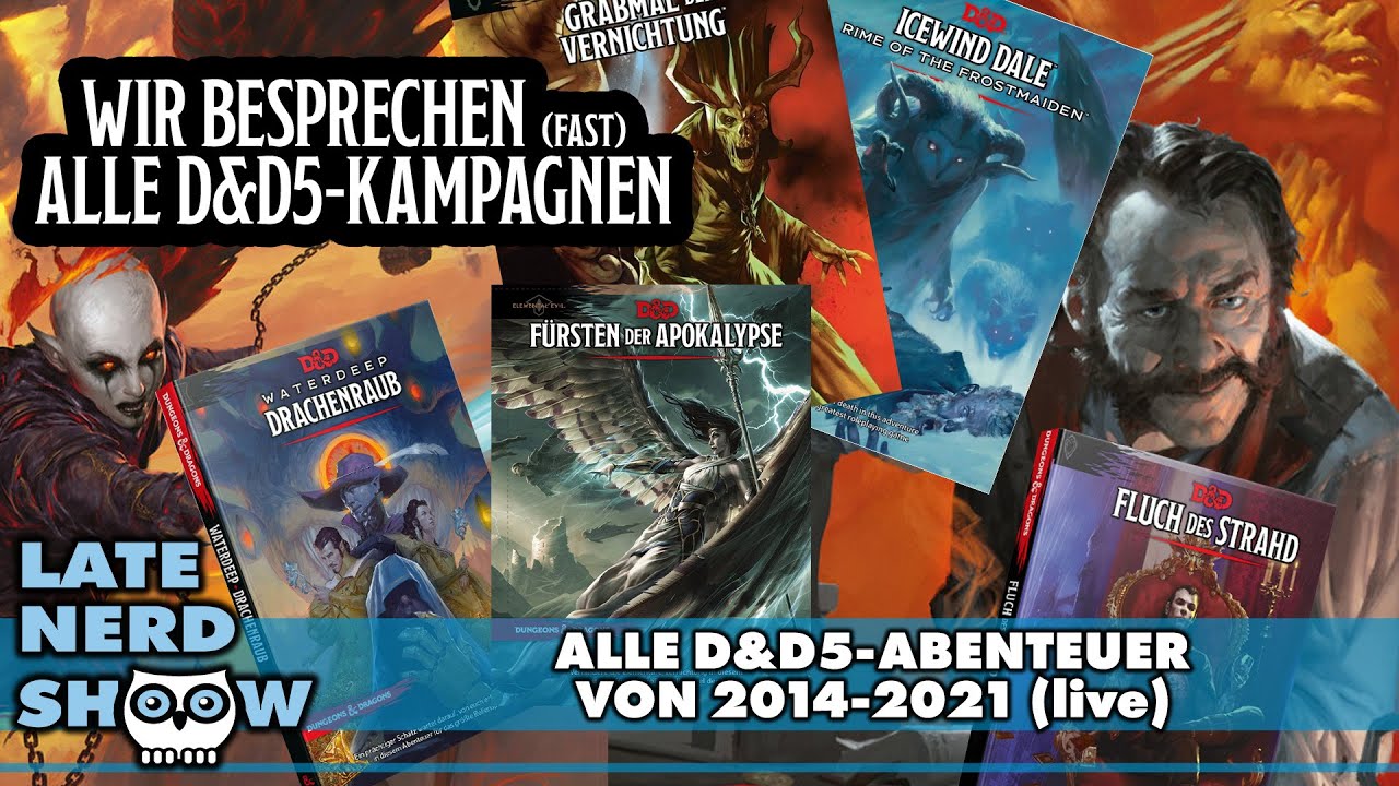 Alle D&D5-Abenteuer im Vergleich - Welches taugt für euch? (2014-2021)
