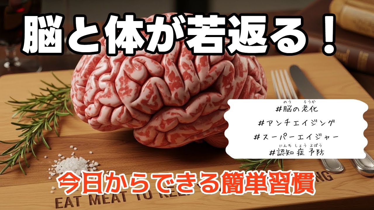 老けない人だけが知っている脳と体のアンチエイジング完全版・今日から変えれば10年後が変わります#脳の老化#アンチエイジング#スーパーエイジャー#健康習慣#シニア健康#若返り#脳トレ#認知症予防