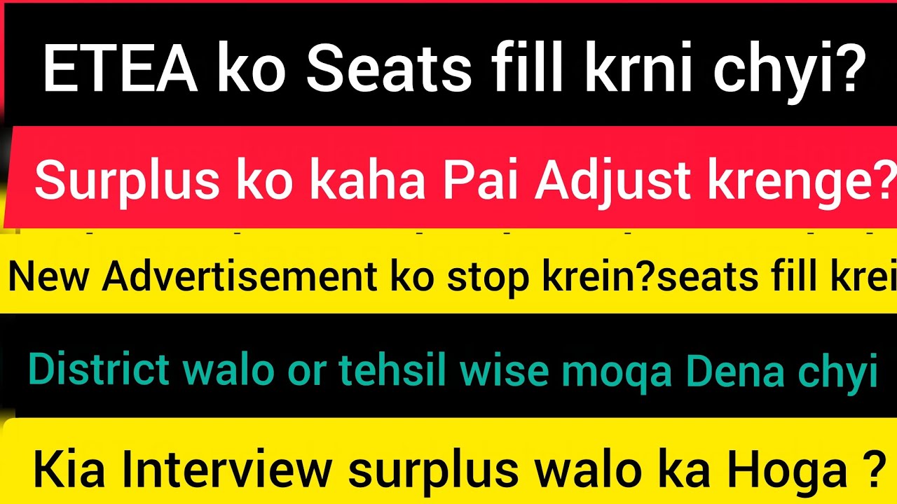 Phase 2 interview Aur new advertisement |ETEA phase 2 merit list |etea merit list 2025 | etea update