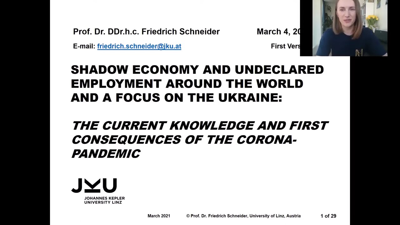 Lecture of Professor Friedrich Schneider, NaUKMA, March 2021