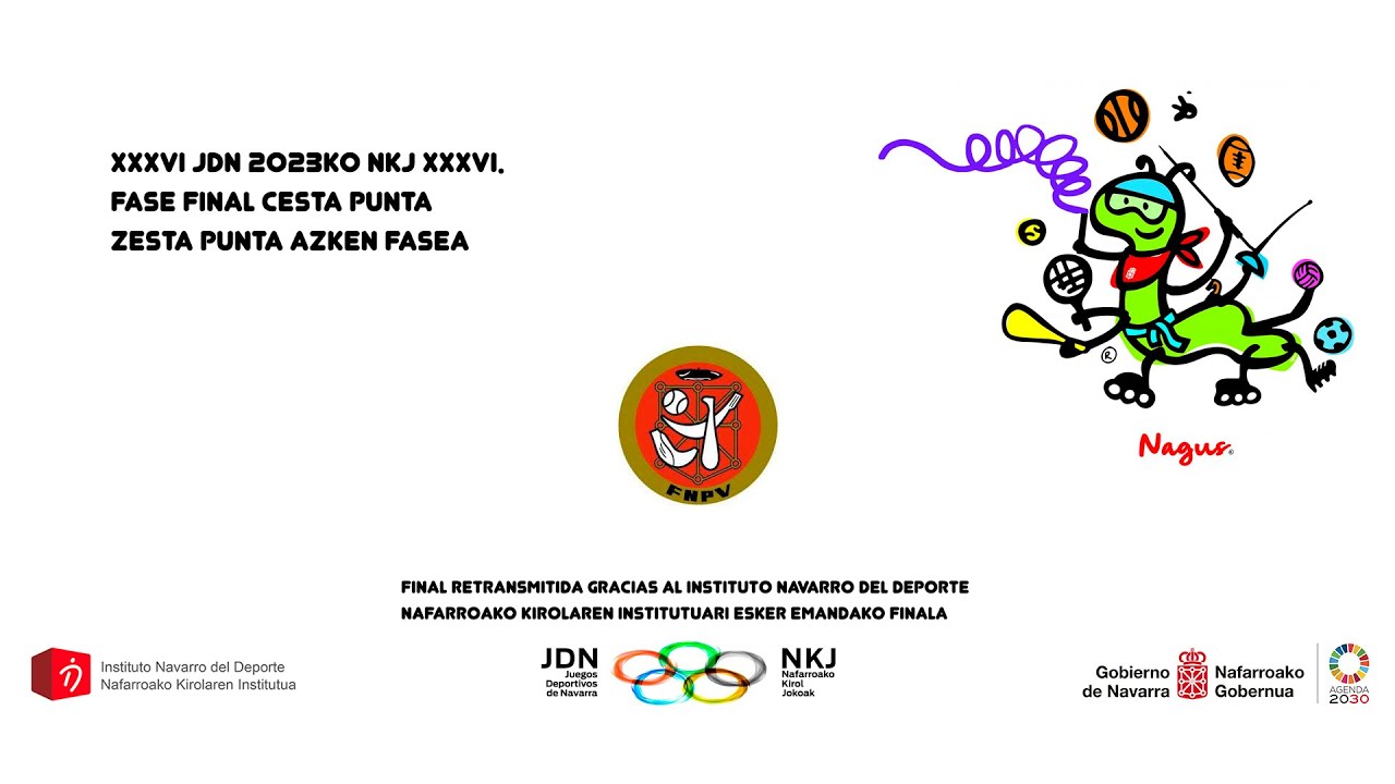 XXXVI JDN 2023ko NKJ XXXVI.  PELOTA VASCA / EUSKAL PILOTA ,final CESTA PUNTA / ZESTA PUNTA
