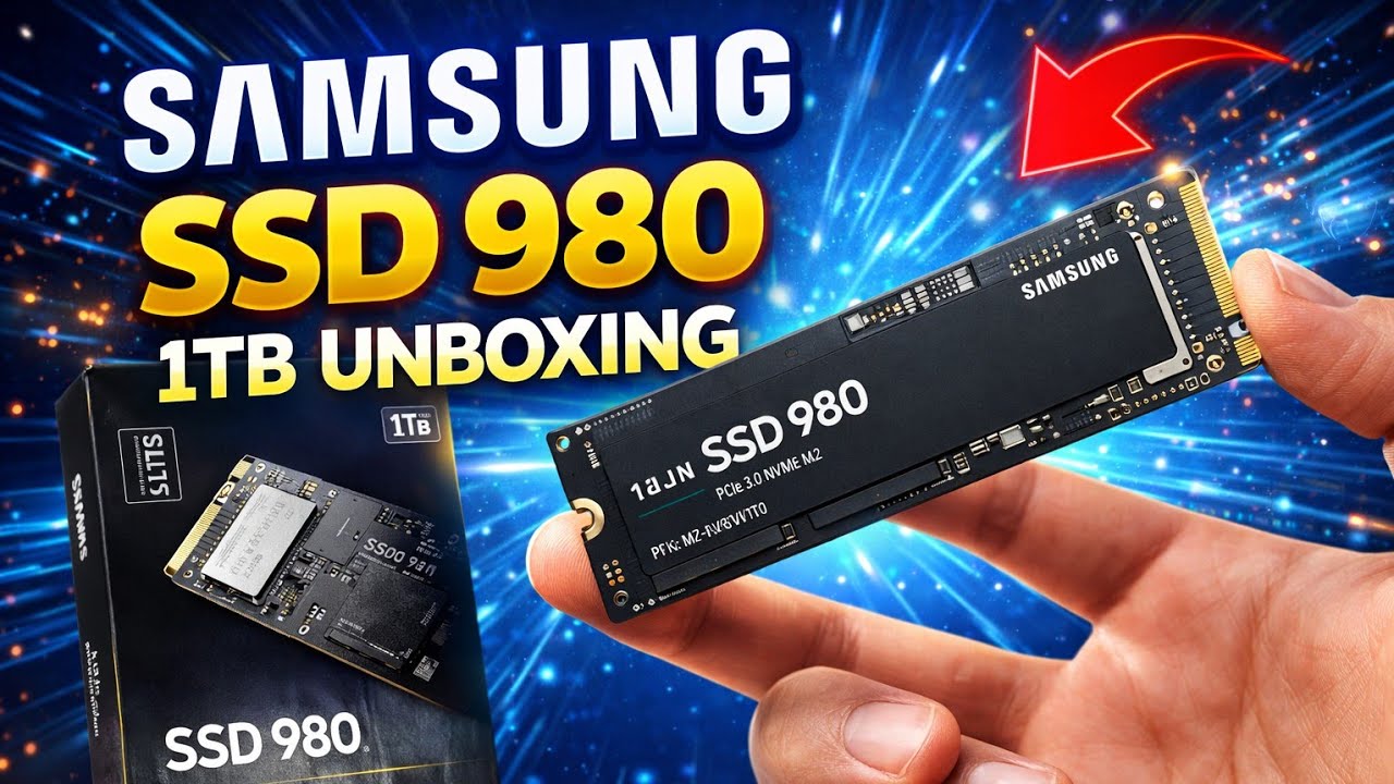 Sumsung  1TB Ssd 980 | Gen-3 | Best performance | Unboxing Video | Cadify 