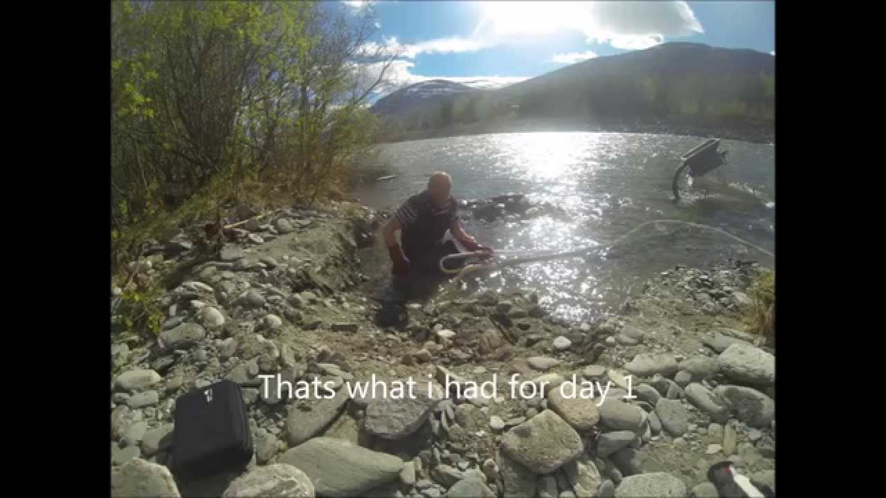 Gold prospecting at Oppdal, Norway week 1