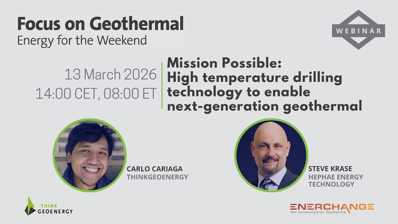 Webinar - High-temperature downhole drilling tools for next-gen geothermal