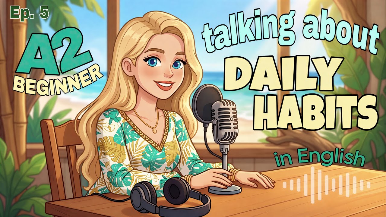 Talking About Daily Habits in English | Present Simple Conversation (A2 Beginner Level) | Episode 5