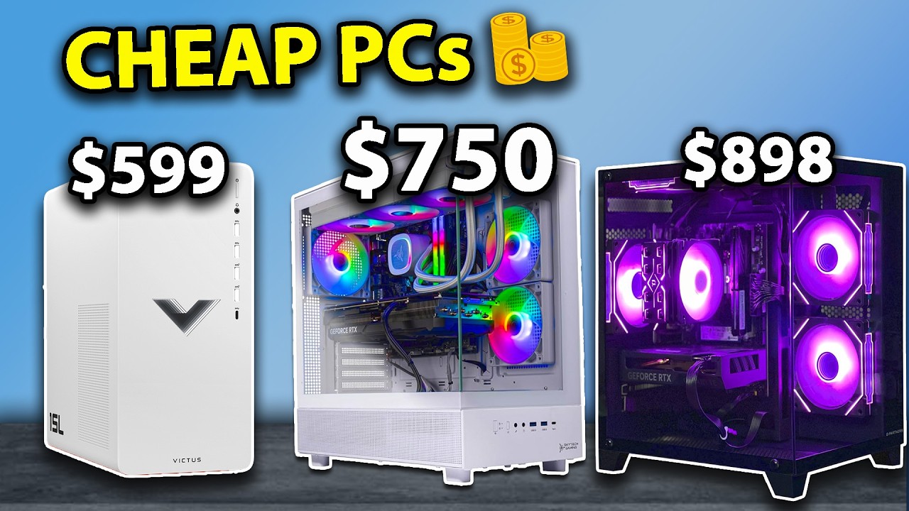 Top 5: Best BUDGET Prebuilt Gaming PCs 🪙 2025