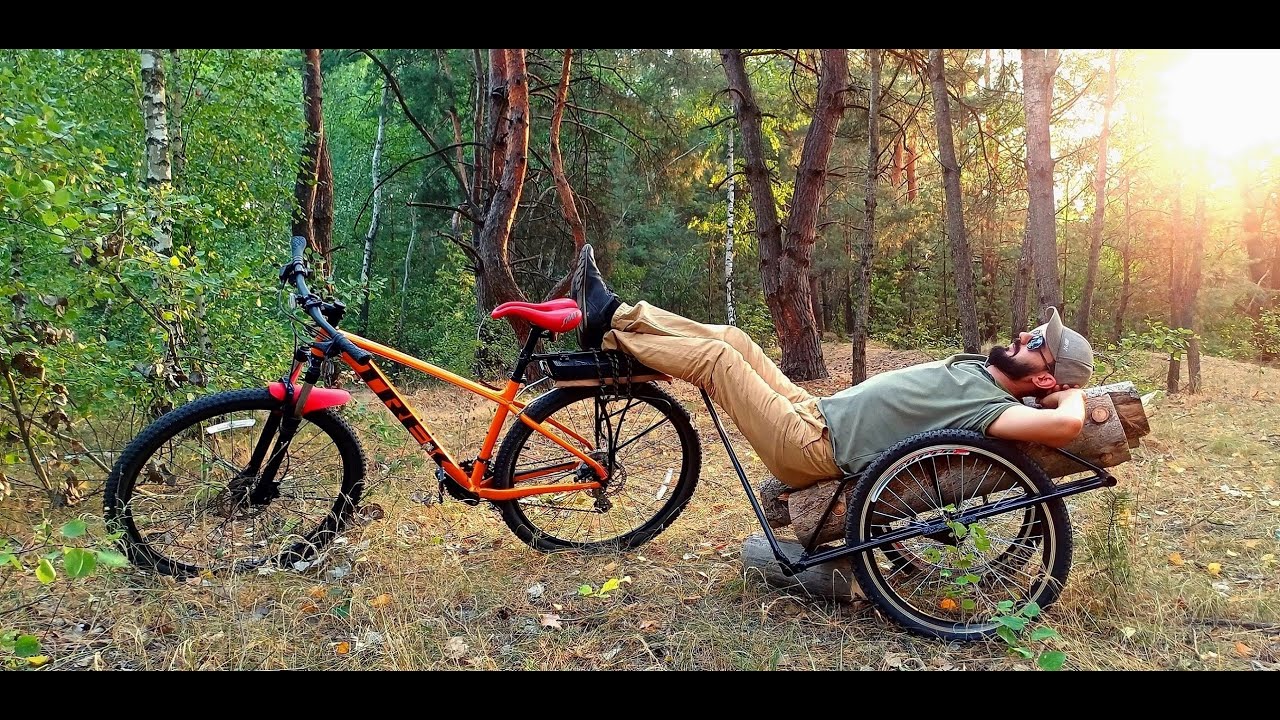 Making Bushcraft Carts for Bicycles, for Collecting Firewood in the Forest, Survival and Camping