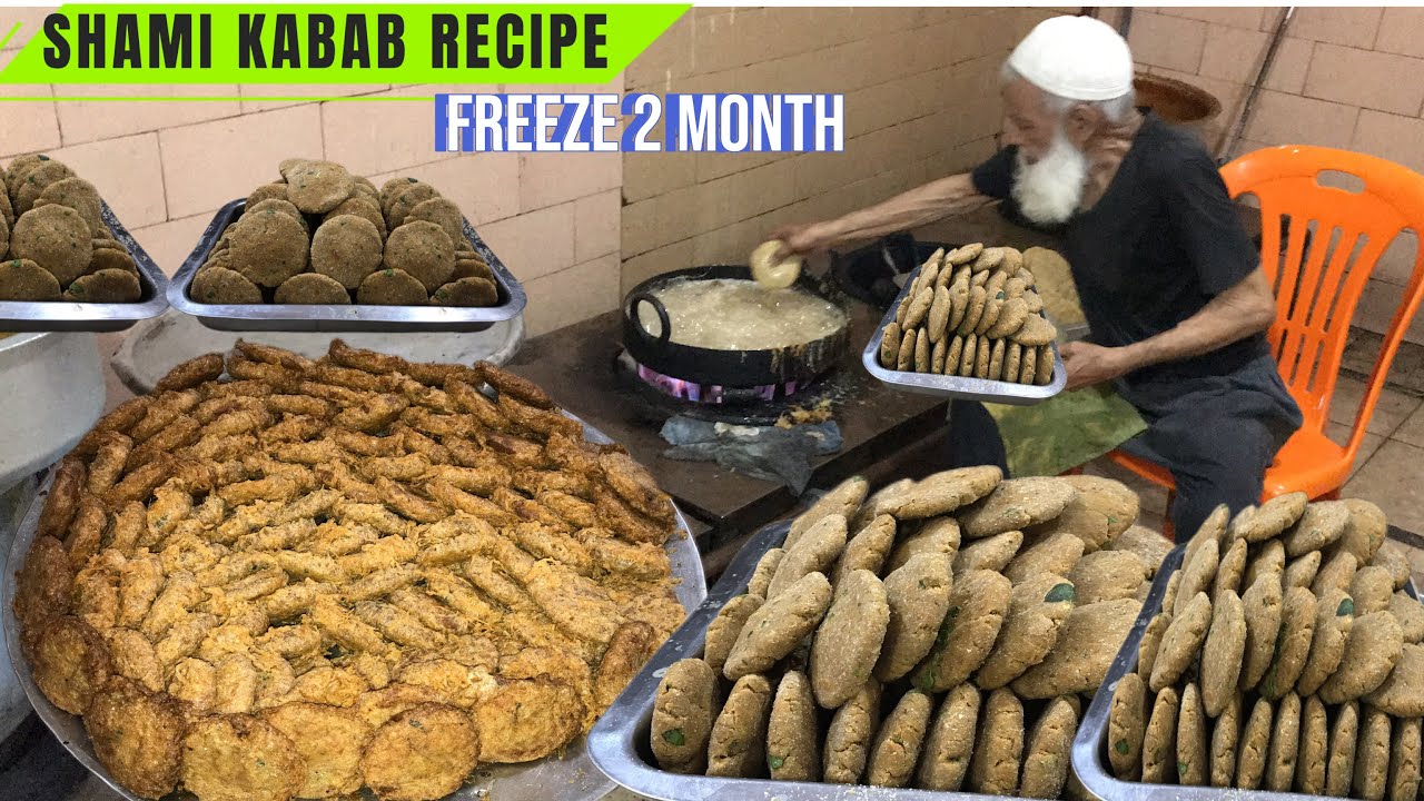 SHAMI KABAB RECIPE | how to make and freeze shami kabab for long time Eid special tahir m