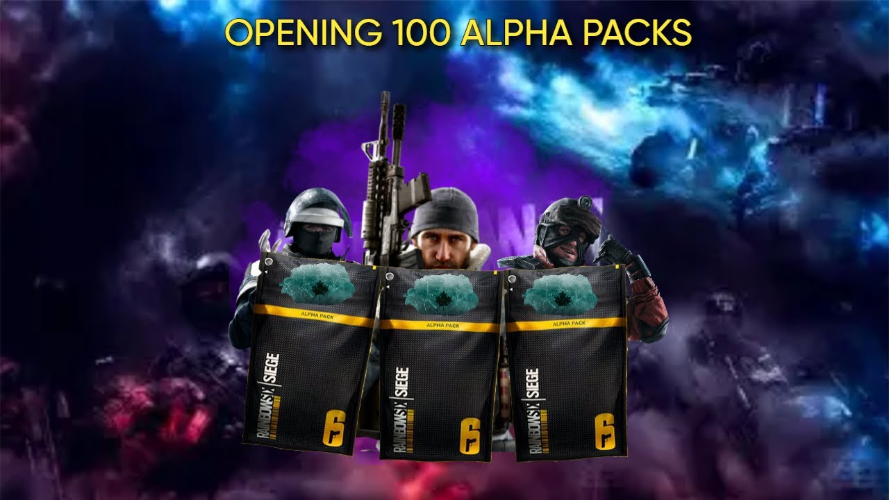 Opening 100 Alpha Packs ( Rainbow Six Siege)