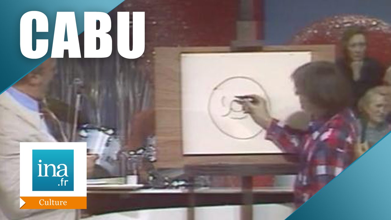 Cabu donne un cours de dessin à Pierre Tchernia | Archive INA