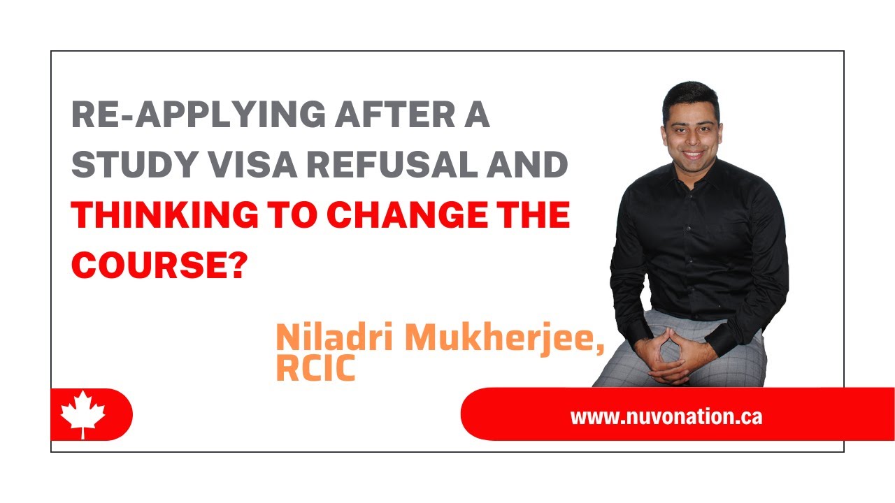 Re-applying after a study visa refusal and thinking to change the course? Watch this video.