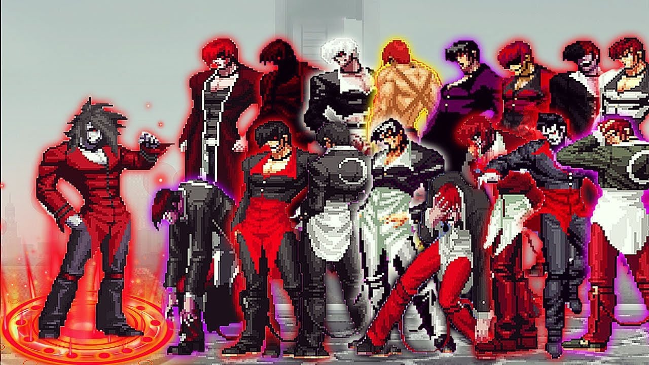 [KOF Mugen] Remus Vs 16 All Orochi Iori Yagami Team | 1 VS 16