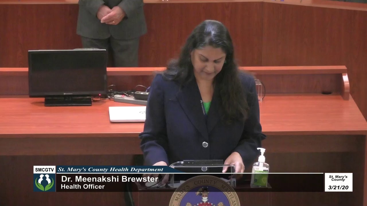 3/21/20 St. Mary's County Government Live Announcement