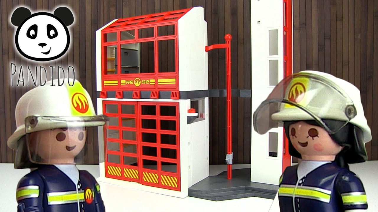 ⭕ PLAYMOBIL Feuerwehr - Feuerwehrstation - Spielzeug ausgepackt & angespielt - Pandido TV