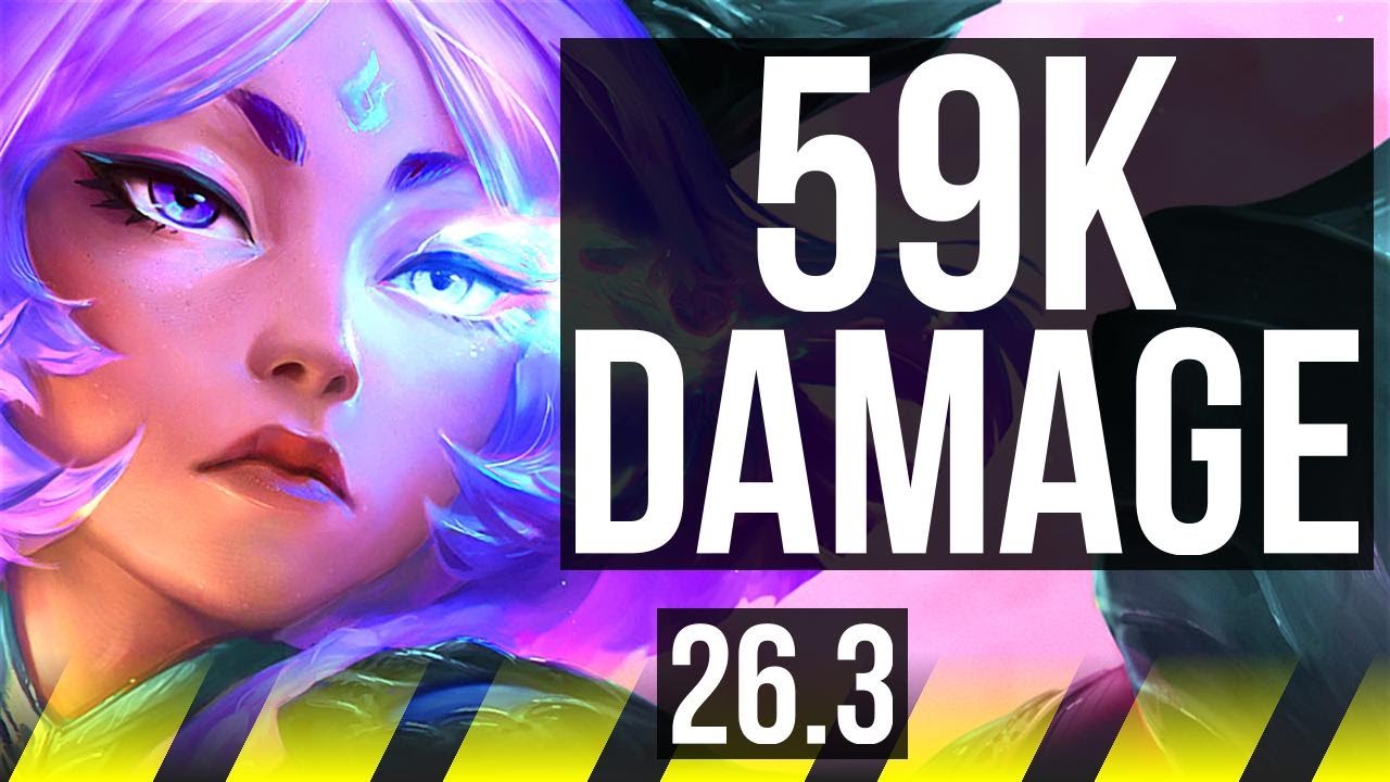 YUNARA & Alistar vs NILAH & Shaco (ADC) | 59K damage, 5k gold comeback | KR Challenger | 26.3