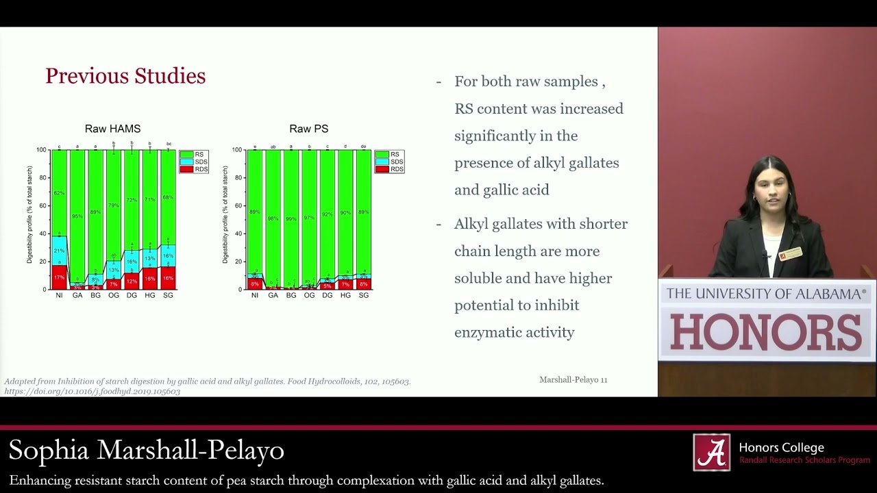 Enhancing resistant starch content of pea starch through... | Sophia Marshall-Pelayo | RRS Live 2024