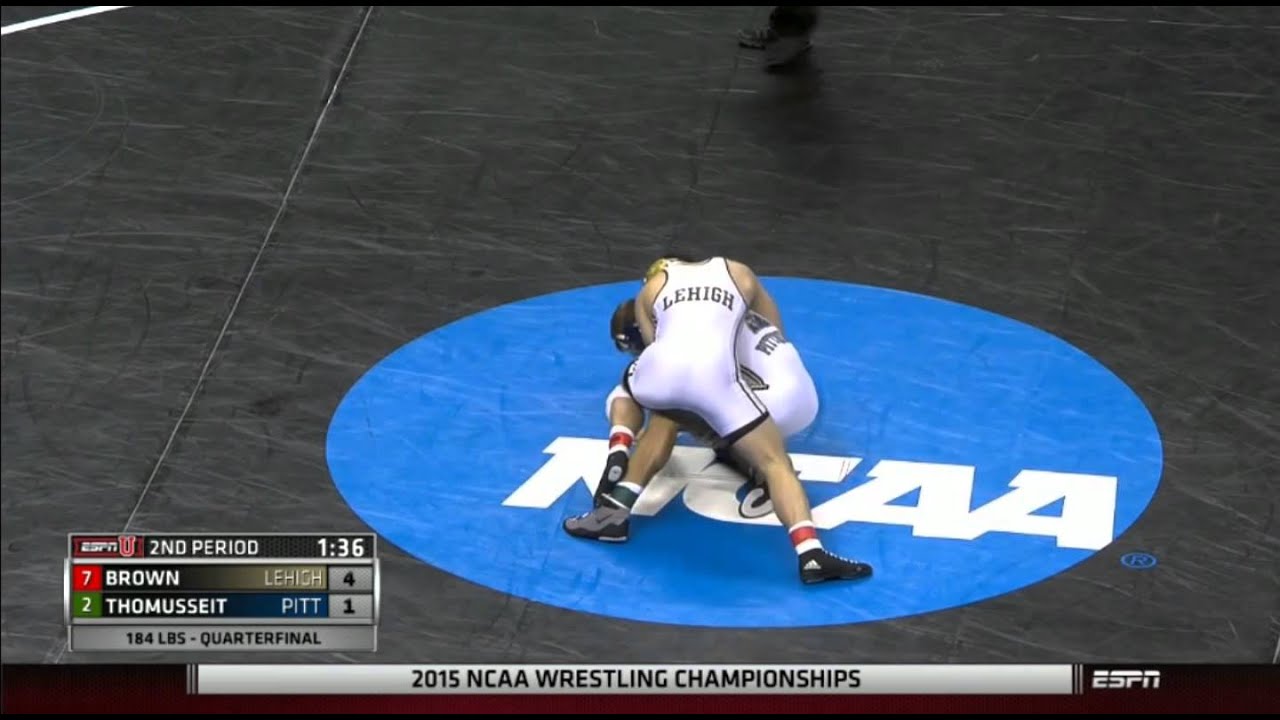 2015 NCAA 184 lb Quarter Final: Max Thomusseit (PITT) v Brown (Lehigh)