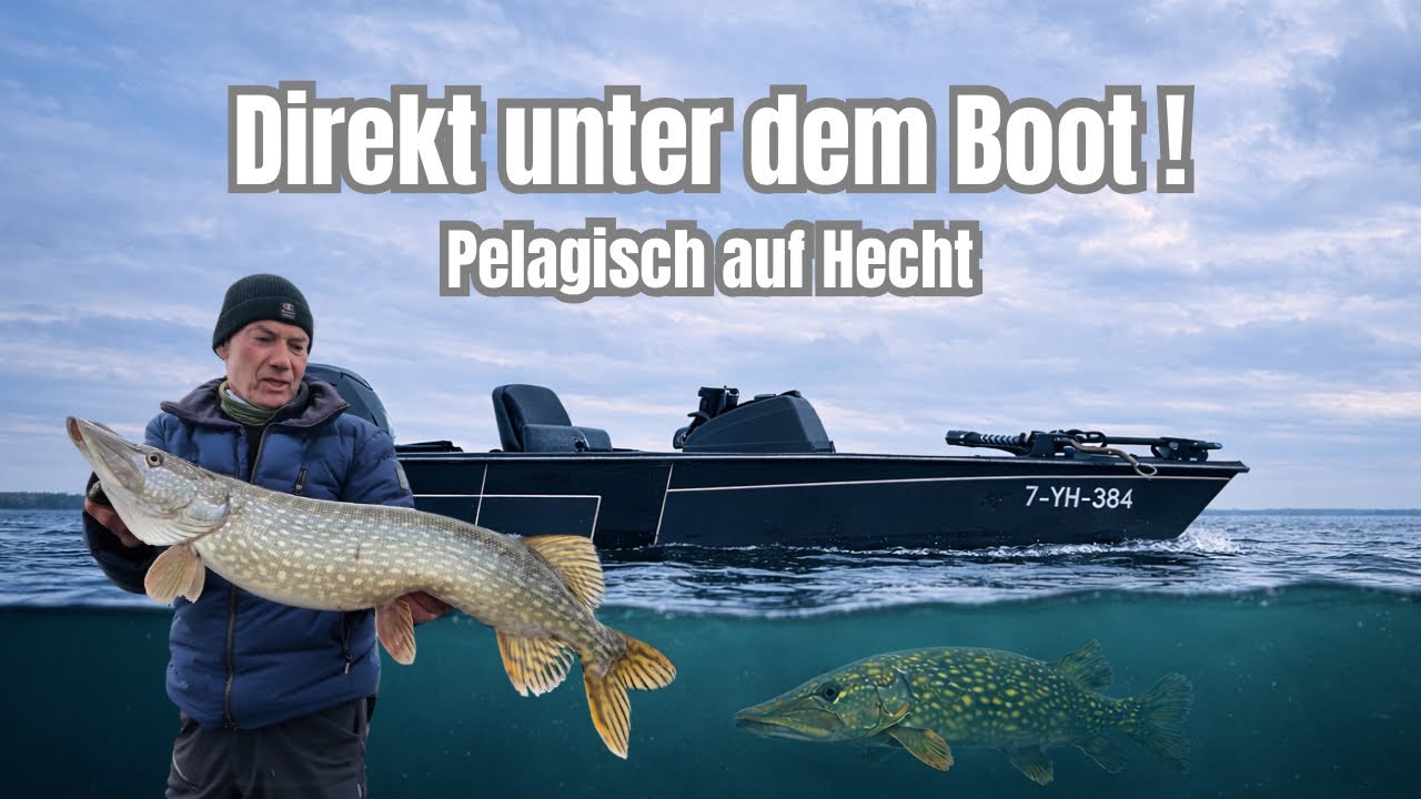 Direkt unter dem Boot! Pelagisch auf Hechte