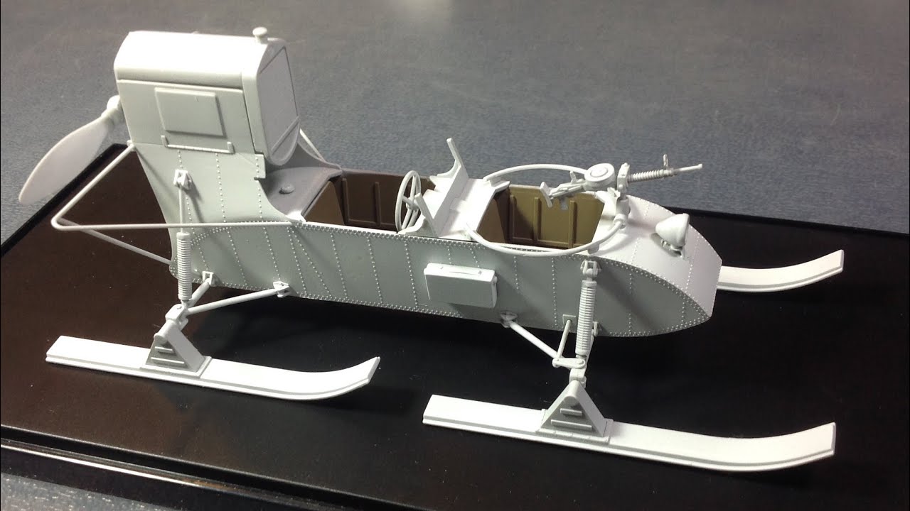 Trumpeter Aerosani Part 2 Building the scale model of Soviet Aerosan RF-8/GAZ-98